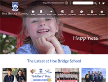 Tablet Screenshot of hoebridgeschool.co.uk